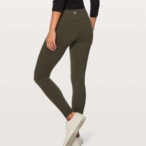 Olive Wunder Under Mid-Rise Tight